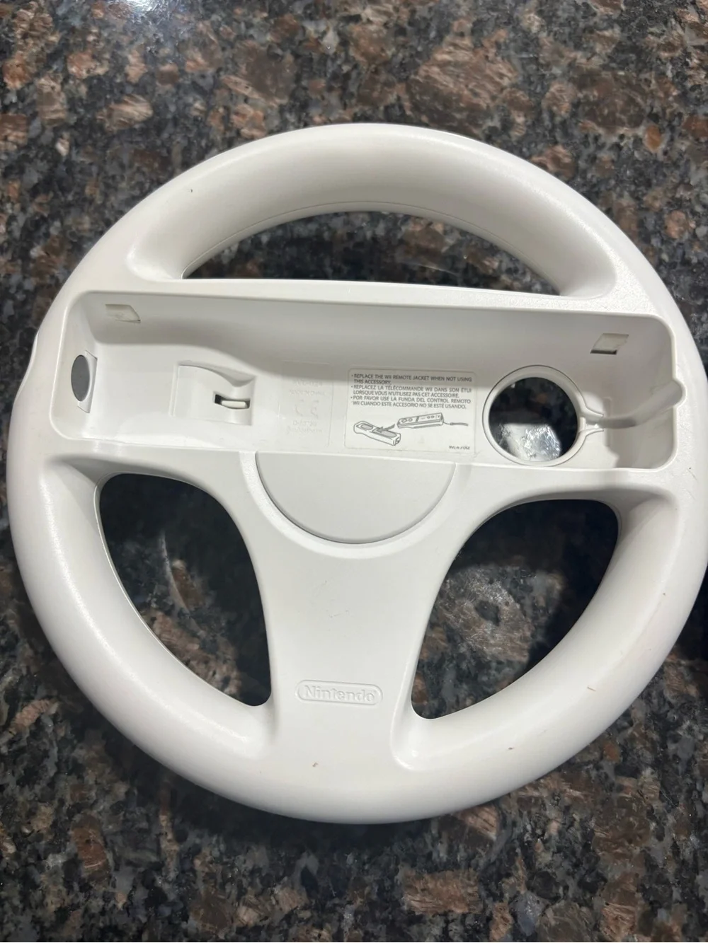 2X Official Nintendo Wii Steering Wheel Mario Kart OEM White RVL-024 Lot of 2